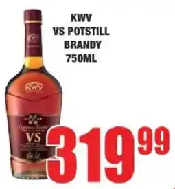 Boxer Liquors Kwv vs potstill brandy offer