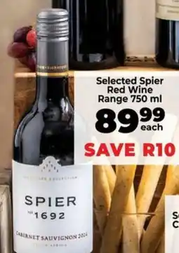 Food Lover's Market Selected Spier Red Wine Range offer