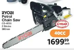 Mica Ryobi Petrol Chain Saw offer