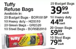 Mica Tuffy Refuse Bags offer