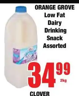 Boxer ORANGE GROVE Low Fat Dairy Drinking Snack Assorted offer