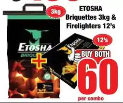 Boxer ETOSHA Briquettes 3kg & Firelighters 12's offer