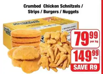 Boxer Crumbed Chicken Schnitzels / Strips / Burgers / Nuggets offer