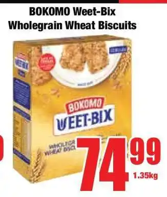 Boxer Bokomo Weet-Bix Wholegrain Wheat Biscuits offer