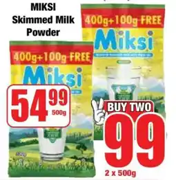 Boxer MIKSI Skimmed Milk Powder offer