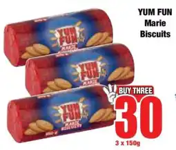 Boxer YUM FUN Marie Biscuits offer