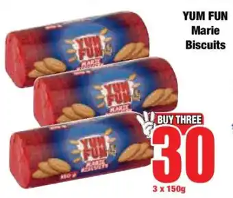 Boxer YUM FUN Marie Biscuits offer