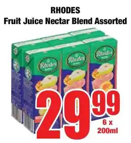Boxer RHODES Fruit Juice Nectar Blend Assorted offer