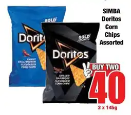 Boxer SIMBA Doritos Corn Chips Assorted offer