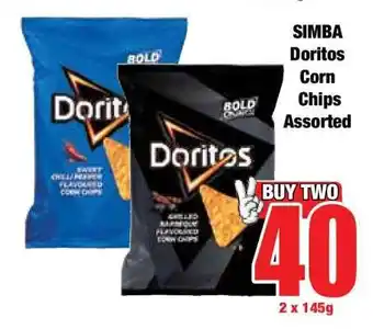 Boxer SIMBA Doritos Corn Chips Assorted offer