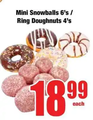 Boxer Mini Snowballs 6's / Ring Doughnuts 4's offer