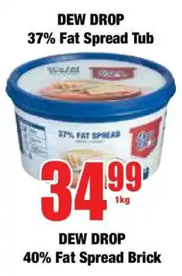 Boxer DEW DROP 37% Fat Spread Tub offer