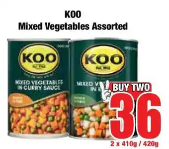 Boxer KOO Mixed Vegetables Assorted offer