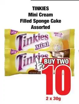Boxer TINKIES Mini Cream Filled Sponge Cake Assorted offer