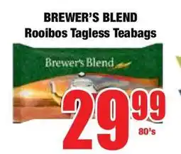 Boxer Brewer's Blend Rooibos Tagless Teabags offer