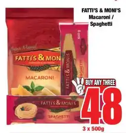 Boxer Fatti's & Moni's Macaroni/Spaghetti offer