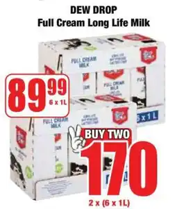 Boxer DEW DROP Full Cream Long Life Milk offer