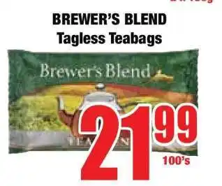 Boxer BREWER'S BLEND Tagless Teabags offer