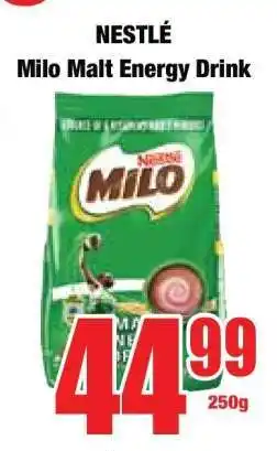Boxer NESTLÉ Milo Malt Energy Drink offer