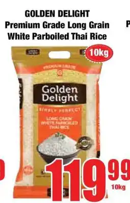 Boxer GOLDEN DELIGHT Premium Grade Long Grain White Parboiled Thai Rice offer