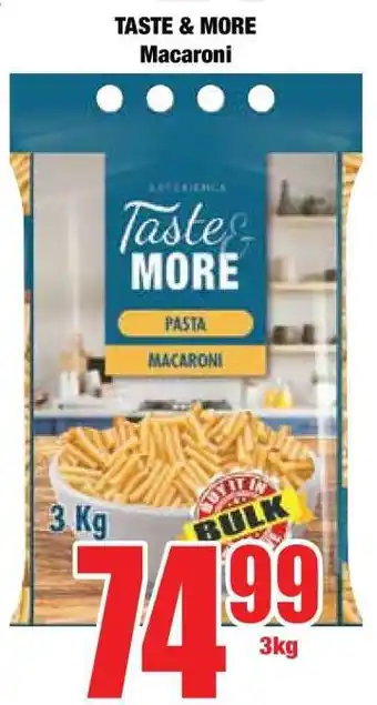 Boxer TASTE & MORE Macaroni offer