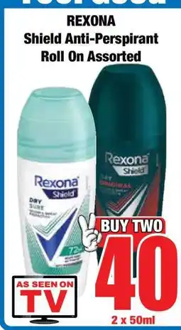 Boxer REXONA Shield Anti-Perspirant Roll On Assorted offer