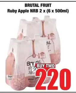 Boxer BRUTAL FRUIT RUBY APPLE NRB 2 X (6 X 500ML) offer