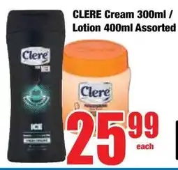 Boxer CLERE Cream 300ml / Lotion 400ml Assorted offer