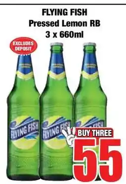 Boxer FLYING FISH Pressed Lemon RB 3 x 660ml offer