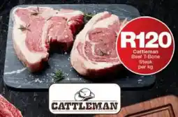 Checkers Cattleman Beef T-Bone Steak offer
