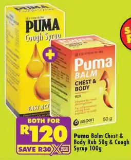 Shoprite Puma Balm Chest & Body Rub & Cough Syrup offer