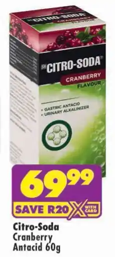 Shoprite Citro-Soda Cranberry Antacid offer