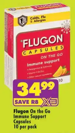 Shoprite Flugon On the Go Immune Support Capsules offer