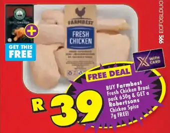 Shoprite Farmbest Fresh Chicken Braai pack offer