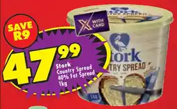 Shoprite Stork Country Spread 40% Fat Spread offer
