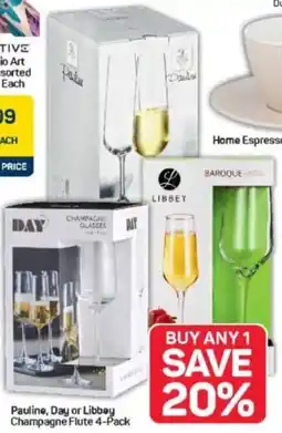 Pick n Pay Hypermarket Pauline, Day or Libbey Champagne Flute offer