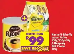 Shoprite Nescafé Ricoffy Instant Coffee & Nespray Milk Powder offer