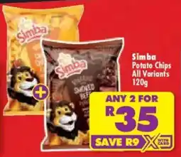 Shoprite Simba Potato Chips All Variants offer