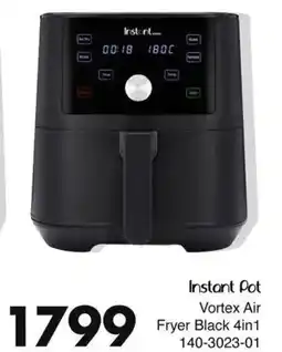 Save Hyper Instant Pot Vortex Air Fryer Black 4in1 offer