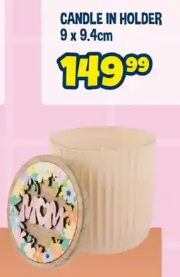 The Crazy Store Candle in holder offer