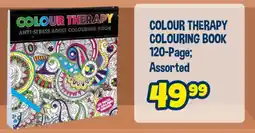 The Crazy Store Colour therapy colouring book 120-page assorted offer