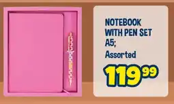 The Crazy Store Notebook with pen set A5 assorted offer