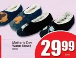A5 Cash & Carry Mother's Day Warm Shoes offer