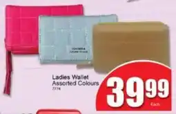 A5 Cash & Carry Ladies Wallet Assorted Colours offer