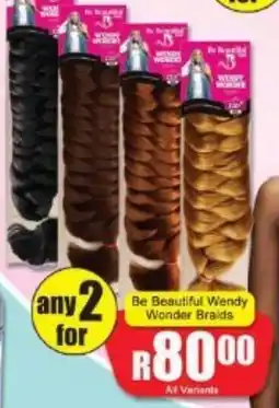 A5 Cash & Carry Be Beautiful Wendy Wonder Braids offer