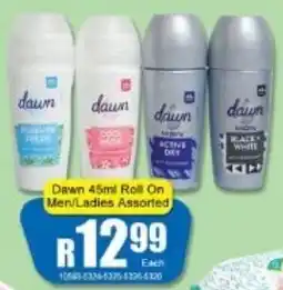 A5 Cash & Carry Dawn Roll On Men/ Ladies Assorted offer