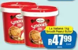A5 Cash & Carry La Italiana Smooth Peanut Butter offer