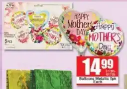 A5 Cash & Carry Balloons Metallic offer