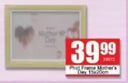 A5 Cash & Carry Photo Frame Mother's Day offer