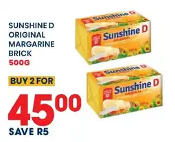 Econo Foods Sunshine D original margarine brick offer